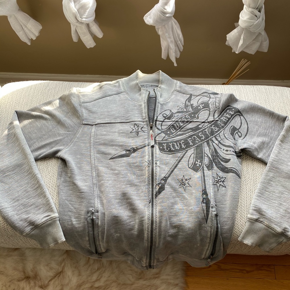 Guess zip up sweater